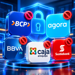 Bloqueo digital de bancos peruanos